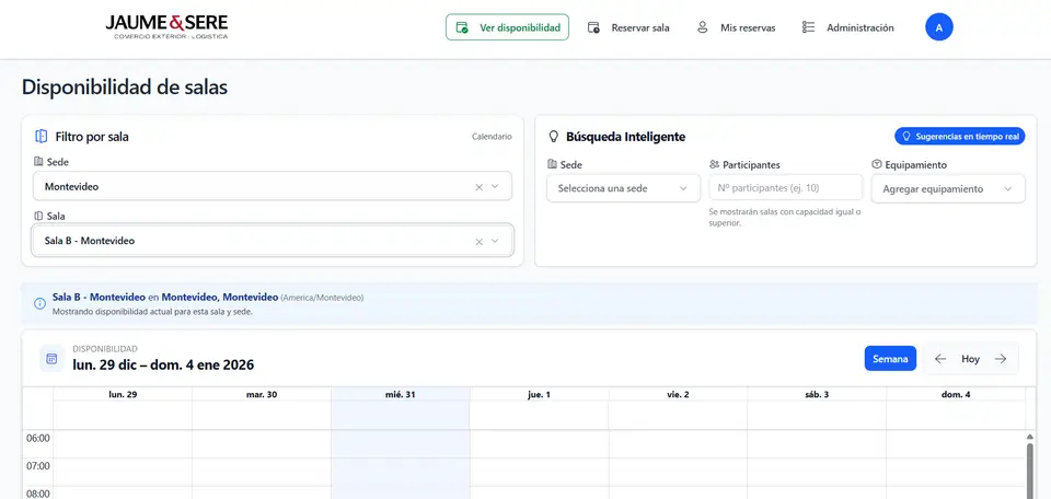 Vista de Calendario