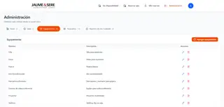 Administración de Equipamiento
