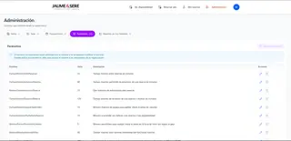 Administración de Parámetros del Sistema
