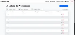 Proveedores
